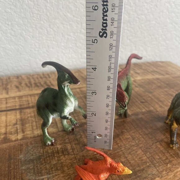 Lot Of 4 Prehistoric Dinosaurs Action Figures Hard Plastic TRex Stegosaurus - Picture 5 of 8